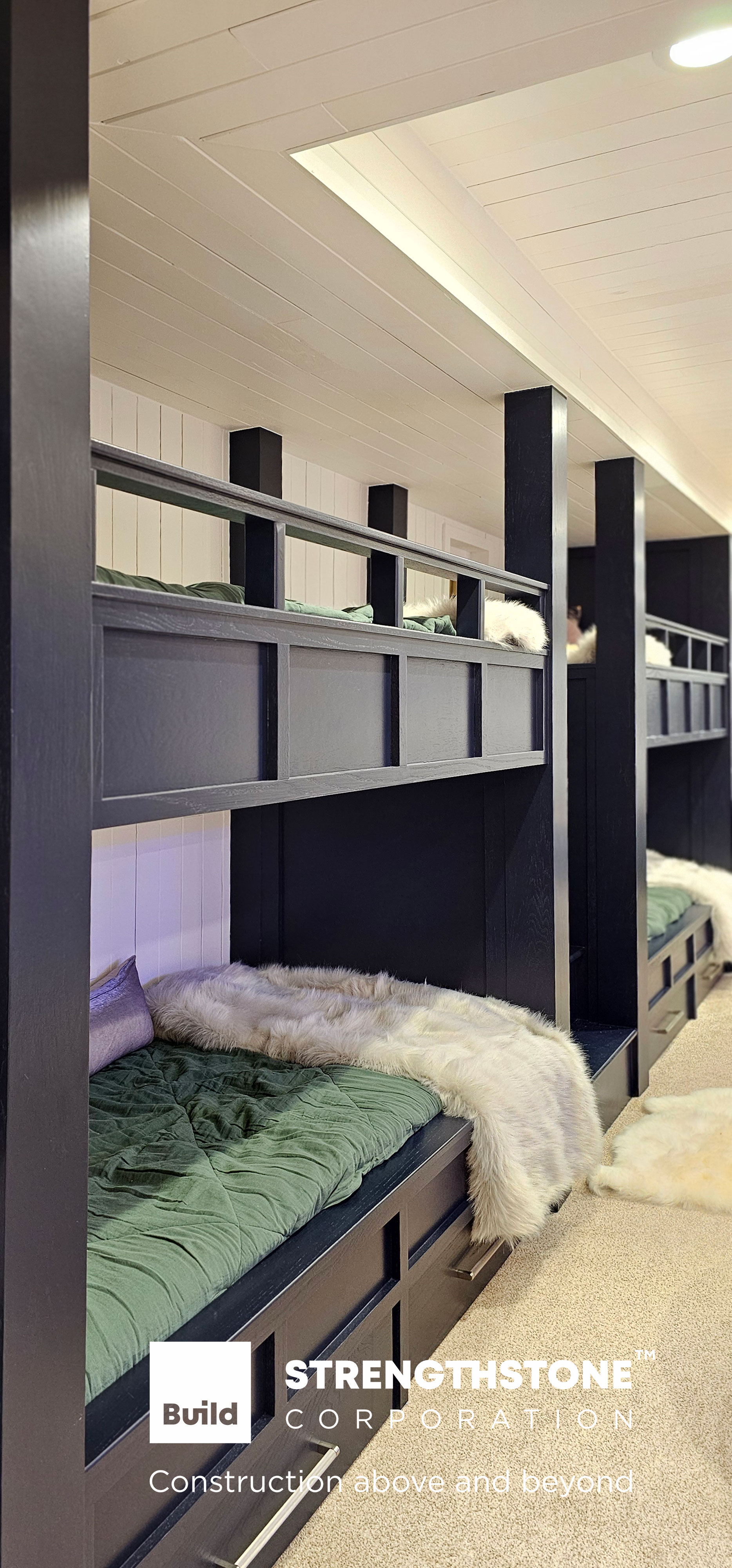 Custom bunk beds, how to build a sleep and rest area from scratch