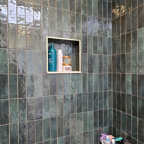 Project Bathroom remodeling, turquoise and gold subway, Castle Rock, CO ' image - ' 30