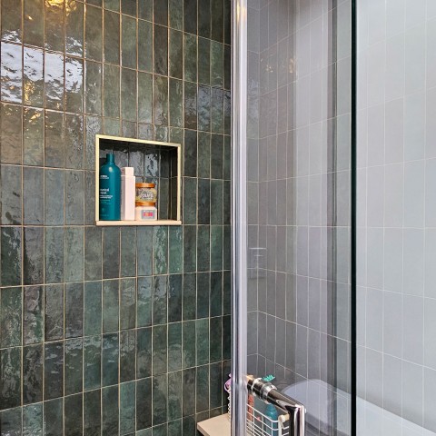 Project Bathroom remodeling, turquoise and gold subway, Castle Rock, CO ' image - ' 29