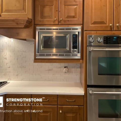 Project Gold trims kitchen backsplash, Lone Tree, Colorado ' image - ' 14