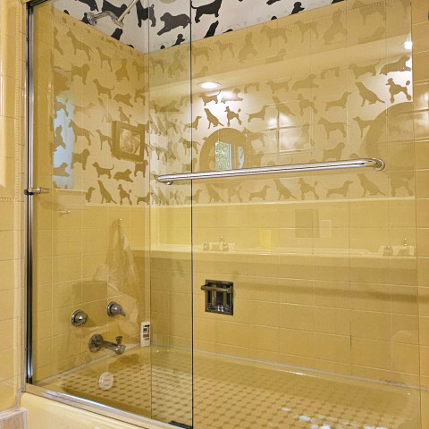 Project Retro bathroom, framed shower glass, Littleton, Colorado ' image - ' 4