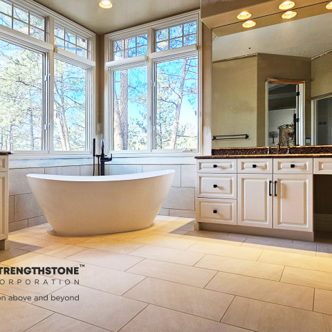 Project Bathroom renovation, cabinets, tub to free standing tub, Castle Rock, Colorado ' image - ' 9