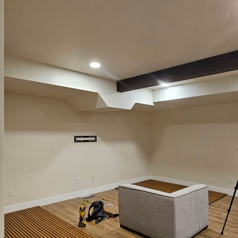 Project Basement wall slats, entertainment area, Elizabeth, Colorado ' image - ' 5