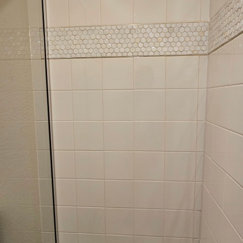 Project Bathroom remodeling, black and white, rhombus tiles, Castle Rock, Colorado ' image - ' 9