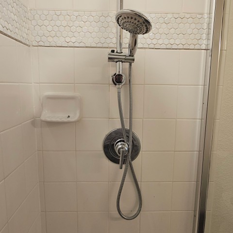 Project Bathroom remodeling, black and white, rhombus tiles, Castle Rock, Colorado ' image - ' 8