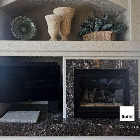 Project Fireplace stucco stone, Castle Rock, Colorado ' image - ' 3