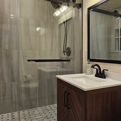 Project Half bath turned to full bath remodeling, Castle Pines, Colorado ' image - ' 56
