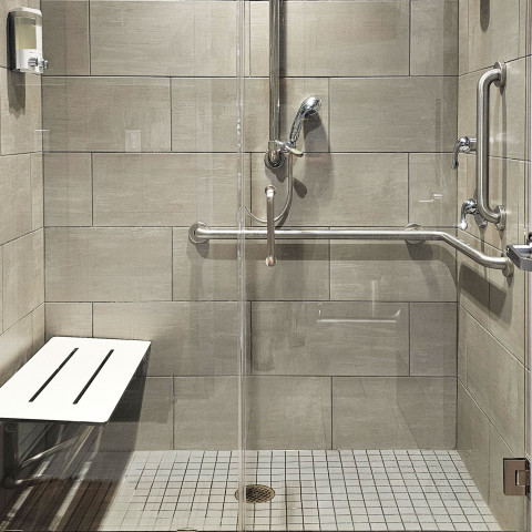 Project Downtown spa, custom tile and glass works, Denver Colorado ' image - ' 4