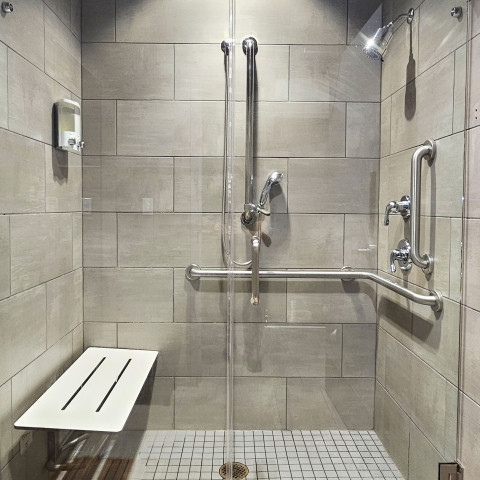 Project Downtown spa, custom tile and glass works, Denver Colorado ' image - ' 5