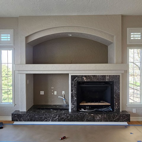 Project Fireplace stucco stone, Castle Rock, Colorado ' image - ' 5