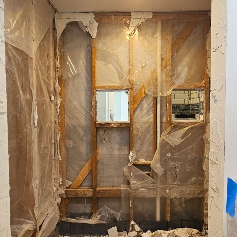 Project Bathroom remodeling, turquoise and gold subway, Castle Rock, CO ' image - ' 6