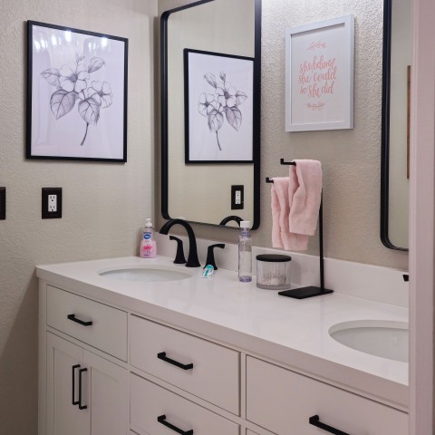 Project Bathroom remodeling white and black, Castle Pines, Colorado ' image - ' 11