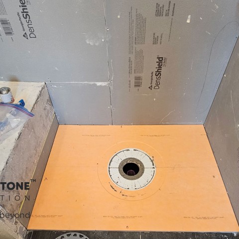 Project Bathroom remodeling, black and white, rhombus tiles, Castle Rock, Colorado ' image - ' 14