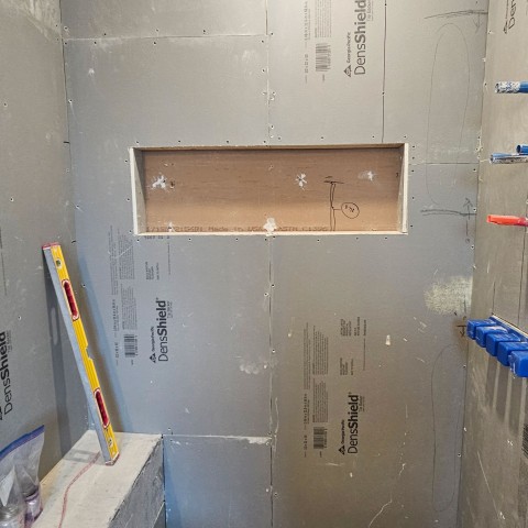 Project Bathroom remodeling, black and white, rhombus tiles, Castle Rock, Colorado ' image - ' 13