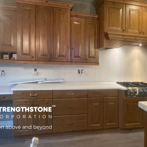 Project Gold trims kitchen backsplash, Lone Tree, Colorado ' image - ' 9