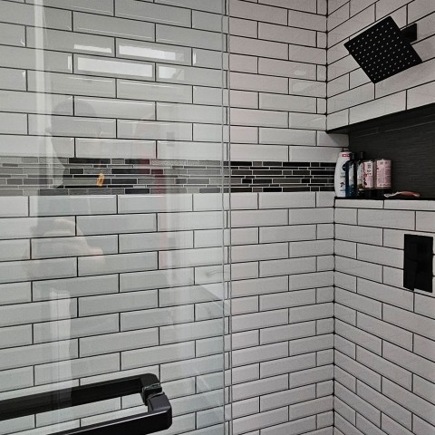 Project Bathroom remodeling black, white, champaign, Castle Rock, Colorado ' image - ' 2