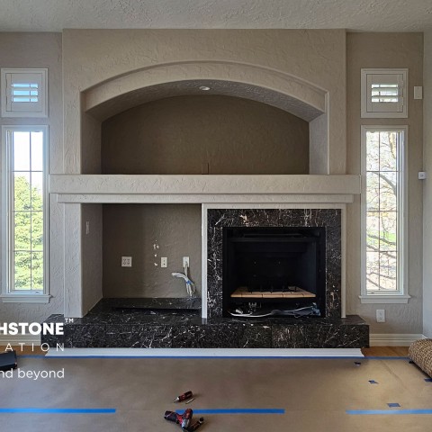 Project Fireplace stucco stone, Castle Rock, Colorado ' image - ' 4