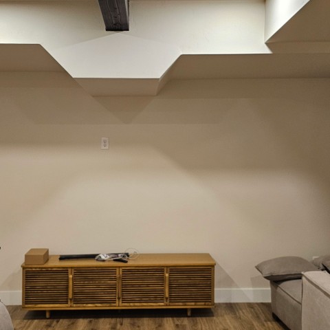 Project Basement wall slats, entertainment area, Elizabeth, Colorado ' image - ' 1