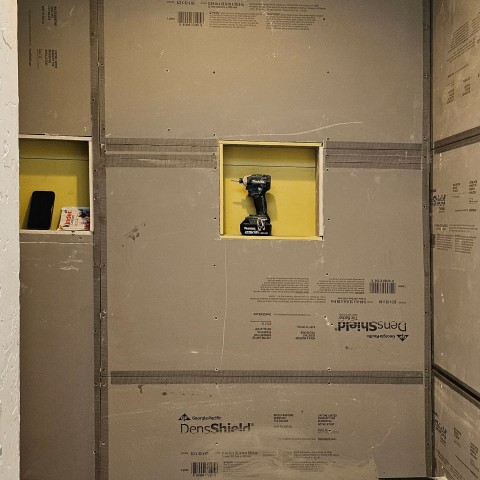 Project Bathroom remodeling, turquoise and gold subway, Castle Rock, CO ' image - ' 15