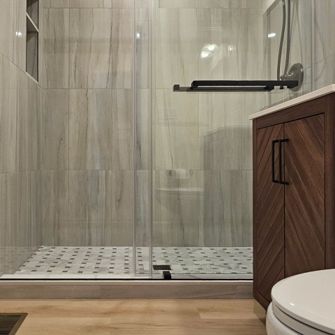 Project Half bath turned to full bath remodeling, Castle Pines, Colorado ' image - ' 67