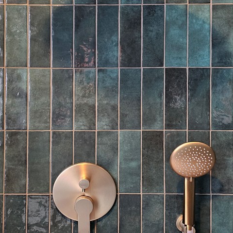 Project Bathroom remodeling, turquoise and gold subway, Castle Rock, CO ' image - ' 39