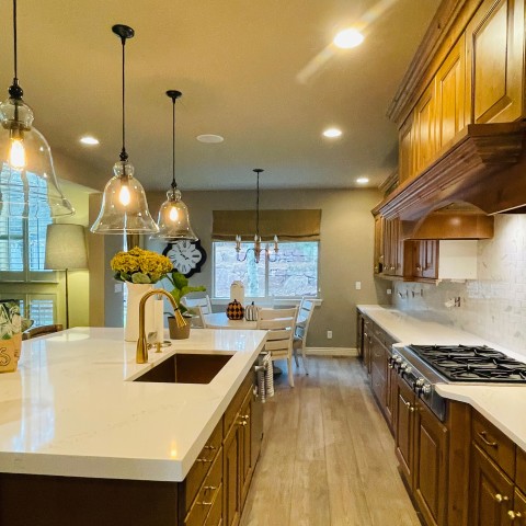 Project Gold trims kitchen backsplash, Lone Tree, Colorado ' image - ' 25