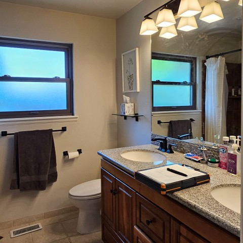 Project Bathroom remodeling white and black, Castle Pines, Colorado ' image - ' 7