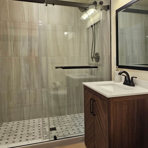 Project Half bath turned to full bath remodeling, Castle Pines, Colorado ' image - ' 55