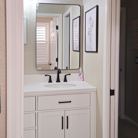 Project Bathroom remodeling white and black, Castle Pines, Colorado ' image - ' 10