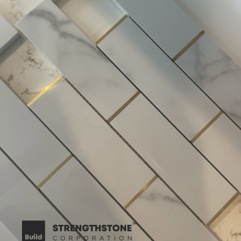 Project Gold trims kitchen backsplash, Lone Tree, Colorado ' image - ' 10