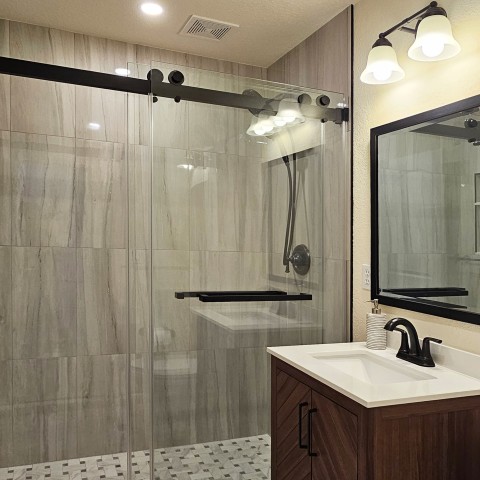 Project Half bath turned to full bath remodeling, Castle Pines, Colorado ' image - ' 59