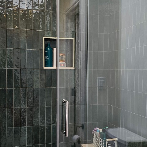 Project Bathroom remodeling, turquoise and gold subway, Castle Rock, CO ' image - ' 50