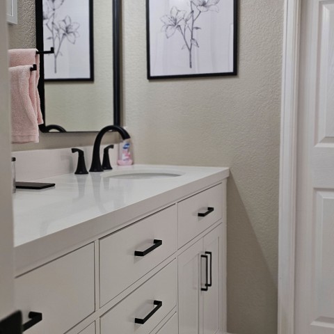 Project Bathroom remodeling white and black, Castle Pines, Colorado ' image - ' 20