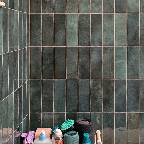 Project Bathroom remodeling, turquoise and gold subway, Castle Rock, CO ' image - ' 34