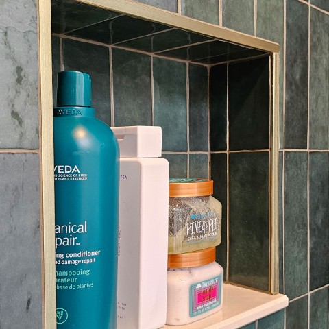 Project Bathroom remodeling, turquoise and gold subway, Castle Rock, CO ' image - ' 33