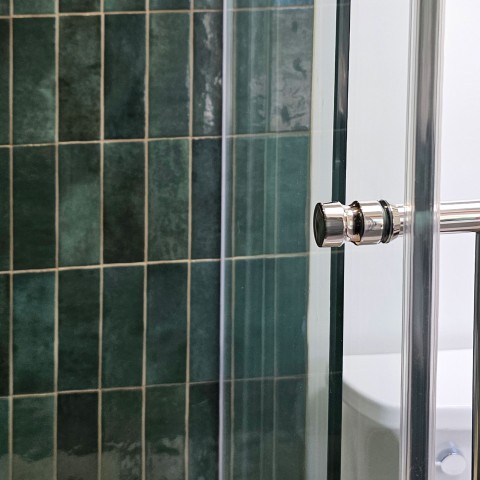 Project Bathroom remodeling, turquoise and gold subway, Castle Rock, CO ' image - ' 46